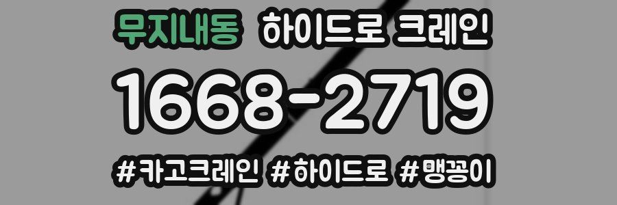 무지내동 하이드로 크레인