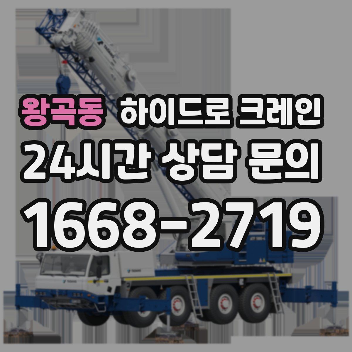 왕곡동 하이드로 크레인 높이 제한이 있는 출입구 통과 가능 여부 체크