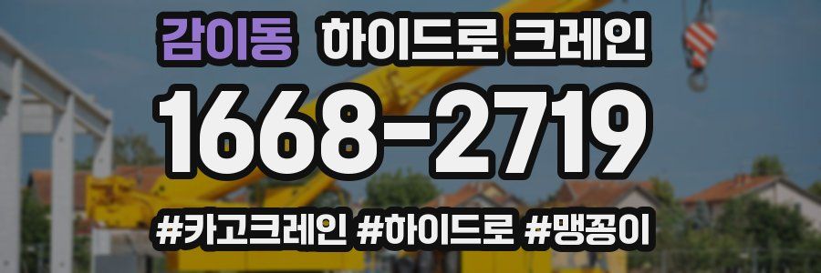 감이동 하이드로 크레인