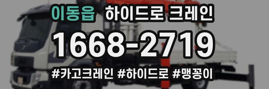 이동읍 하이드로 크레인