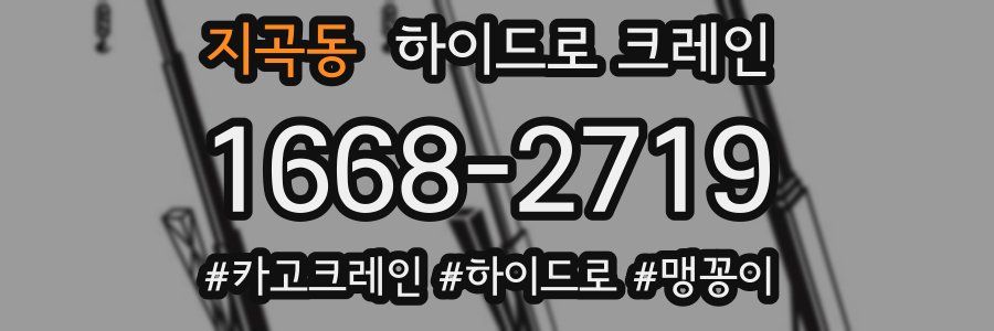 지곡동 하이드로 크레인