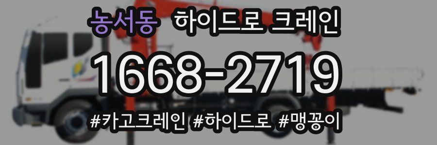 농서동 하이드로 크레인