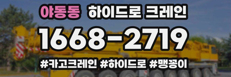 야동동 하이드로 크레인