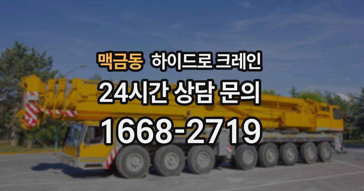 맥금동 하이드로 크레인