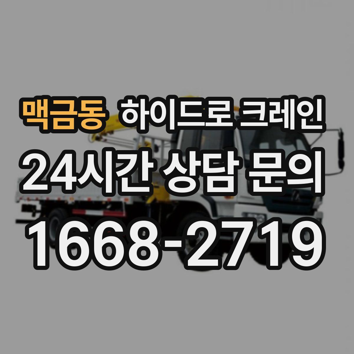 맥금동 하이드로 크레인