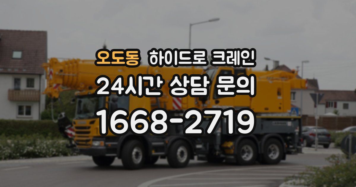 오도동 하이드로 크레인