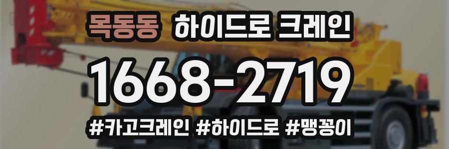 목동동 하이드로 크레인