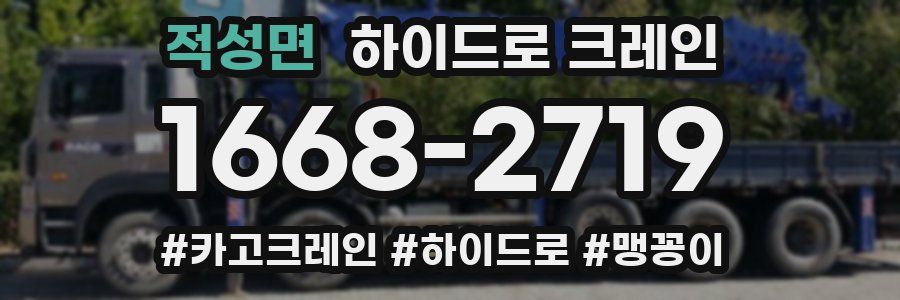 적성면 하이드로 크레인