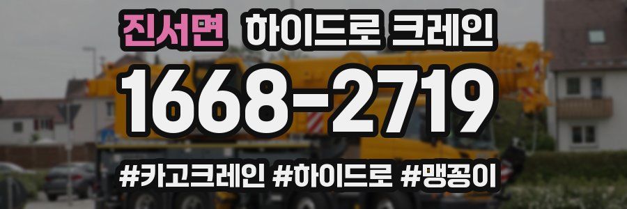 진서면 하이드로 크레인