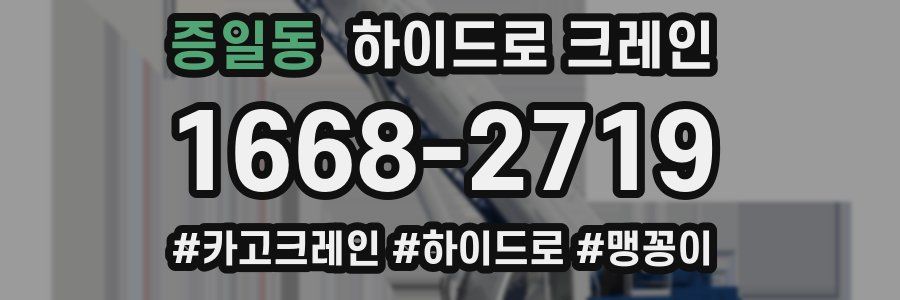 증일동 하이드로 크레인