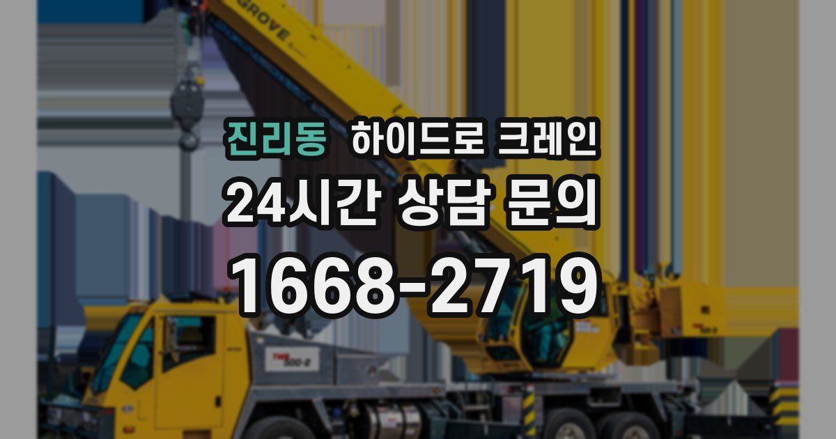 진리동 하이드로 크레인