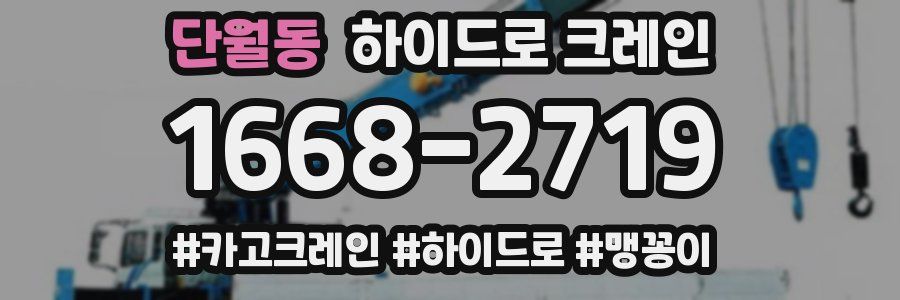 단월동 하이드로 크레인