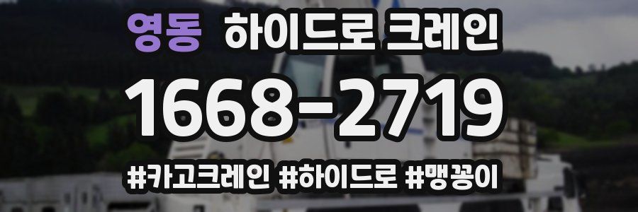 영동 하이드로 크레인