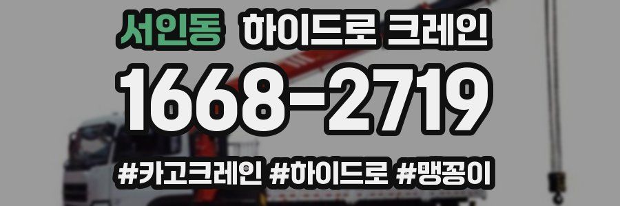 서인동 하이드로 크레인