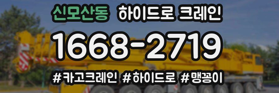 신모산동 하이드로 크레인