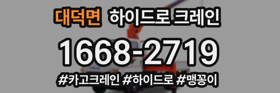 대덕면 하이드로 크레인