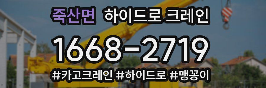 죽산면 하이드로 크레인