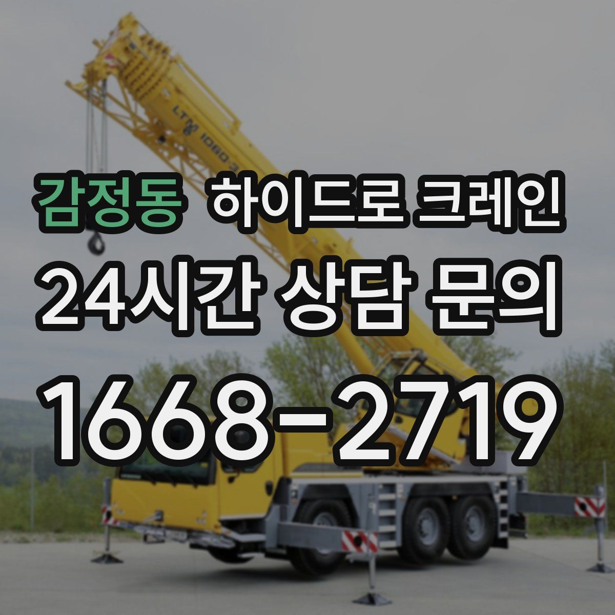 감정동 하이드로 크레인