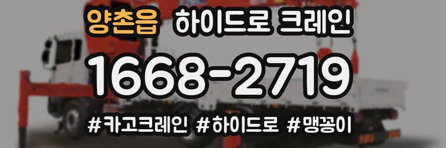 양촌읍 하이드로 크레인