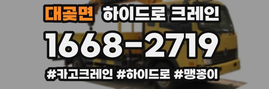 대곶면 하이드로 크레인