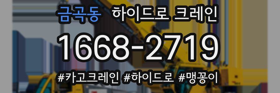 금곡동 하이드로 크레인