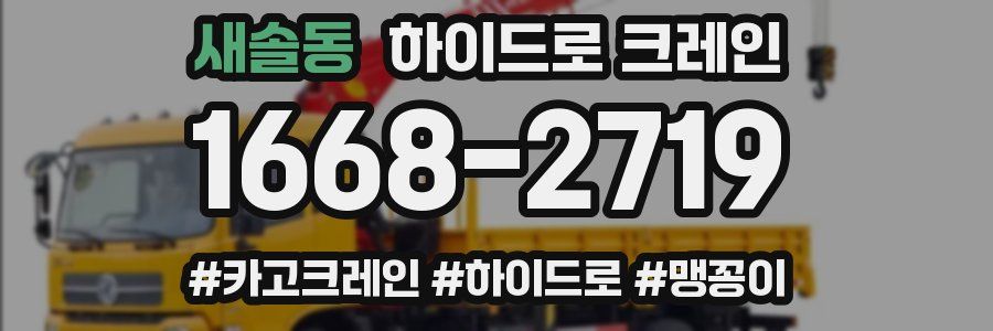 새솔동 하이드로 크레인