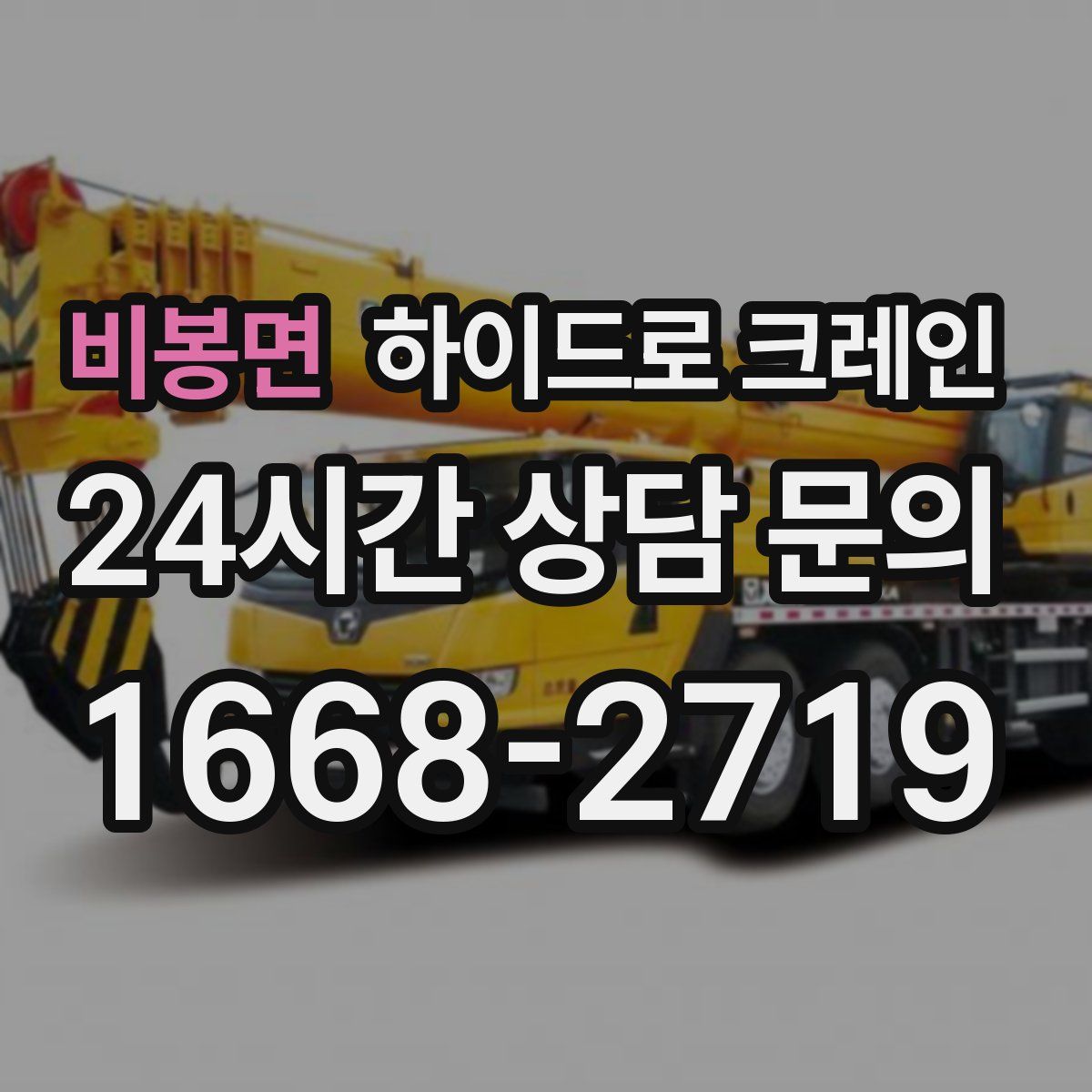 비봉면 하이드로 크레인