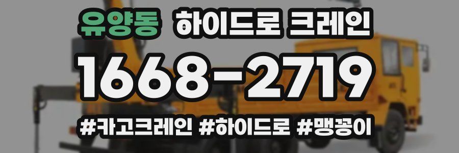 유양동 하이드로 크레인