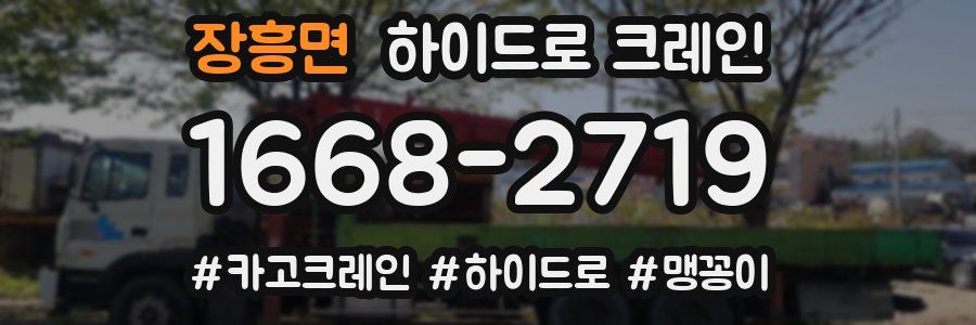 장흥면 하이드로 크레인