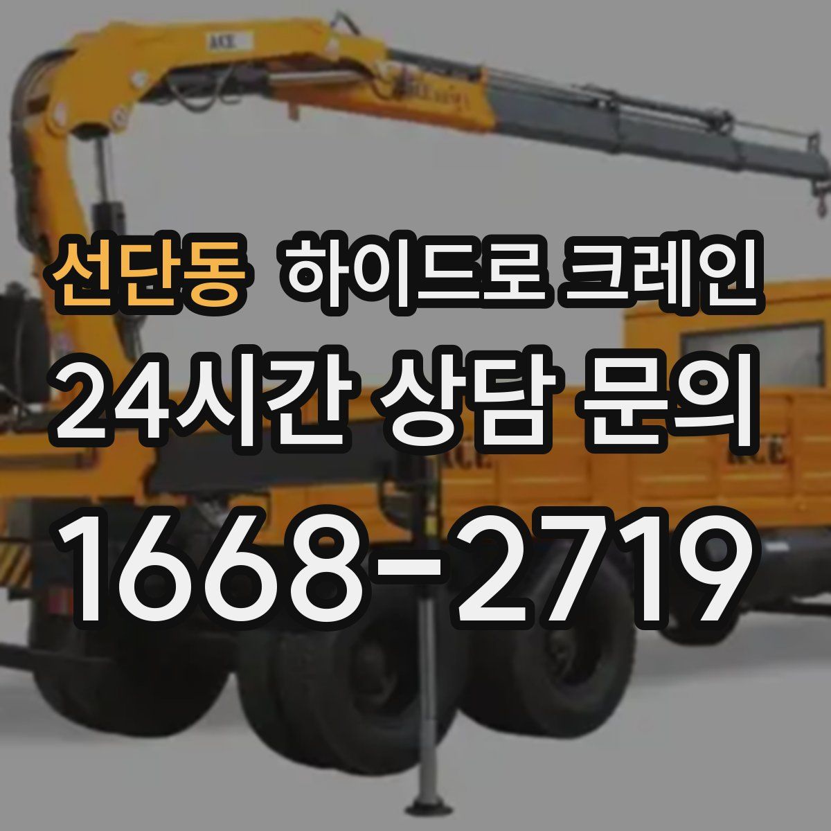 선단동 하이드로 크레인