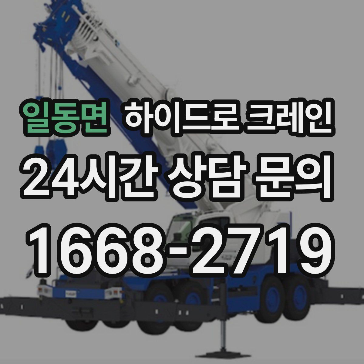 일동면 하이드로 크레인