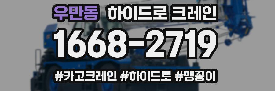 우만동 하이드로 크레인
