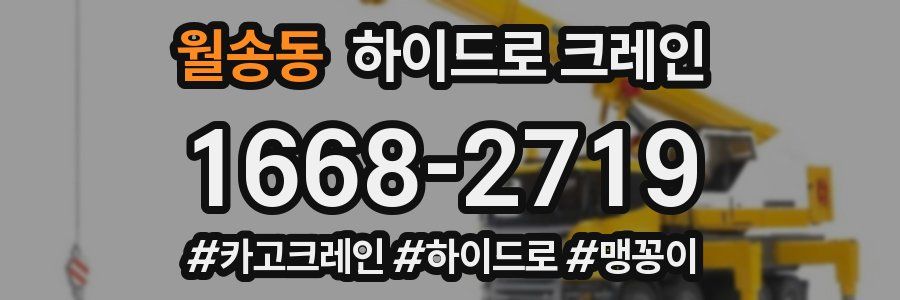 월송동 하이드로 크레인