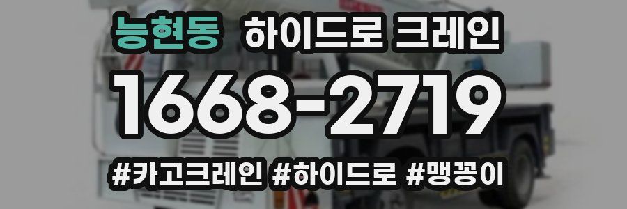 능현동 하이드로 크레인