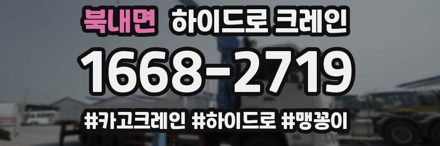 북내면 하이드로 크레인