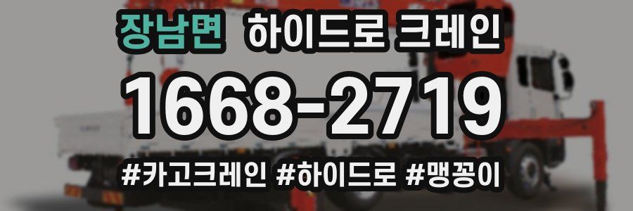 장남면 하이드로 크레인