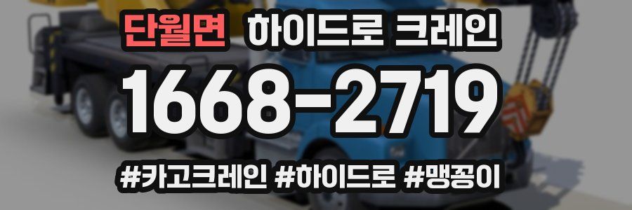 단월면 하이드로 크레인