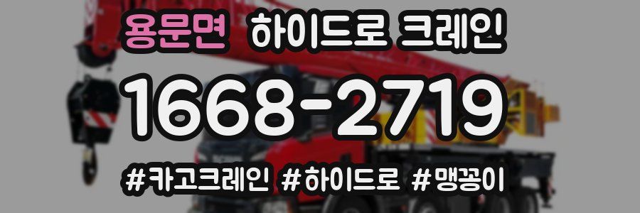 용문면 하이드로 크레인