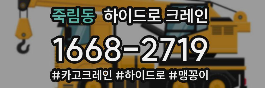 죽림동 하이드로 크레인