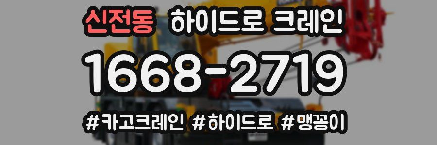 신전동 하이드로 크레인
