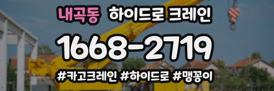 내곡동 하이드로 크레인