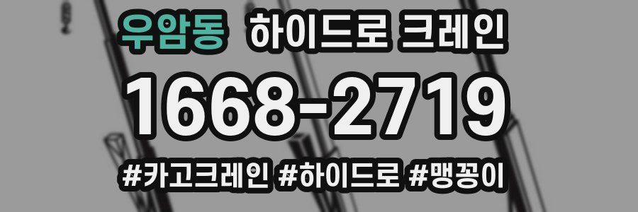 우암동 하이드로 크레인