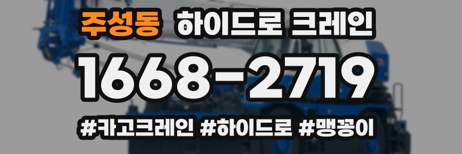 주성동 하이드로 크레인