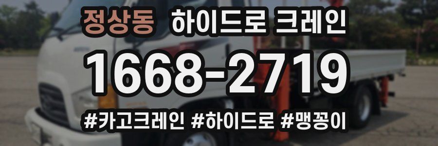 정상동 하이드로 크레인