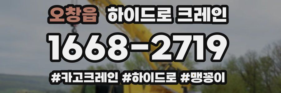 오창읍 하이드로 크레인