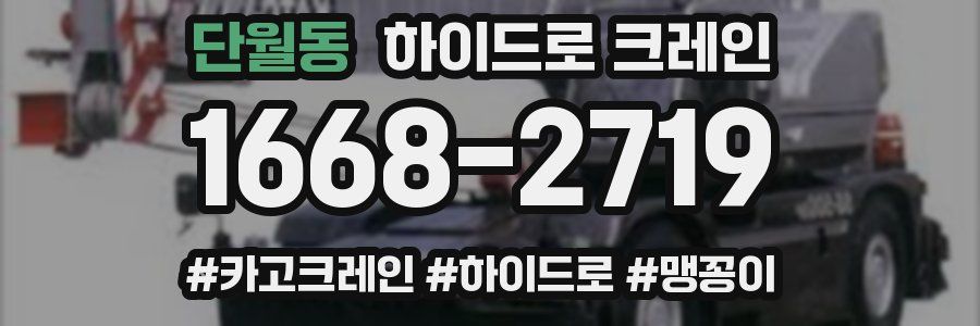 단월동 하이드로 크레인