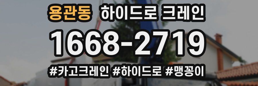 용관동 하이드로 크레인