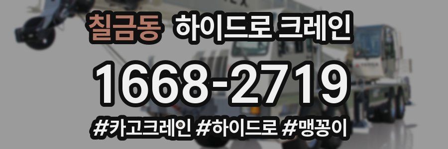 칠금동 하이드로 크레인