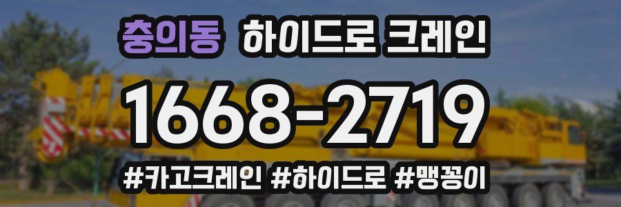 충의동 하이드로 크레인