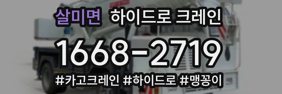 살미면 하이드로 크레인